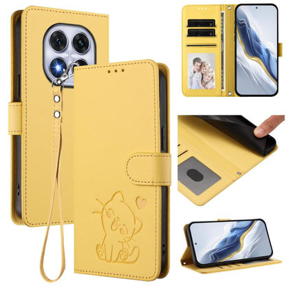 Embossed Heart Cat Leather Phone Case with Hand Strap, For Xiaomi Poco M7 4G 169mm, For Redmi 15 5G Global / 15 4G SEA 169.5mm, For Redmi 15 5G / 4G EU 171mm, For Redmi 15C 5G / 4G Global 171mm / Poco C85 4G, For Redmi 13 4G / 5G / 13x / Xiaomi Poco M6...