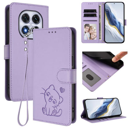 Embossed Heart Cat Leather Phone Case with Hand Strap, For Redmi Note 14 5G India / Xiaomi M7 Pro 5G, For Redmi Note 14 Pro 4G Global, For Redmi Note 14 4G 163.25mm, For Redmi A4 5G / A3 Pro / 14C 4G / 14R, For Redmi K70 Ultra 5G                       ...