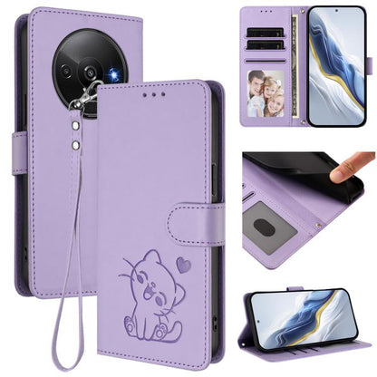 Embossed Heart Cat Leather Phone Case with Hand Strap, For Redmi Note 14 5G India / Xiaomi M7 Pro 5G, For Redmi Note 14 Pro 4G Global, For Redmi Note 14 4G 163.25mm, For Redmi A4 5G / A3 Pro / 14C 4G / 14R, For Redmi K70 Ultra 5G                       ...