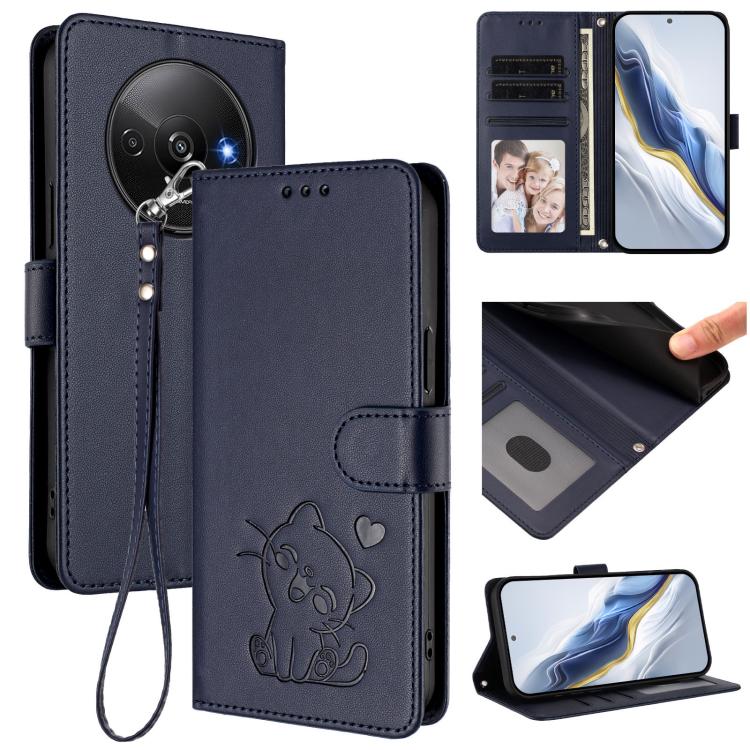 Embossed Heart Cat Leather Phone Case with Hand Strap, For Redmi Note 14 5G India / Xiaomi M7 Pro 5G, For Redmi Note 14 Pro 4G Global, For Redmi Note 14 4G 163.25mm, For Redmi A4 5G / A3 Pro / 14C 4G / 14R, For Redmi K70 Ultra 5G                       ...