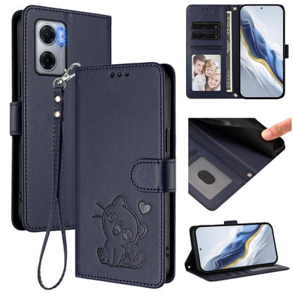 Embossed Heart Cat Leather Phone Case with Hand Strap, For Redmi Note 12 4G Global, For Redmi A1 4G / A2 4G, For Redmi 11A / Xiaomi Poco C55, For Redmi Note 12 Pro+ 5G India, For Redmi Note 12 Pro Speed / Note 12 Pro 5G                                 ...