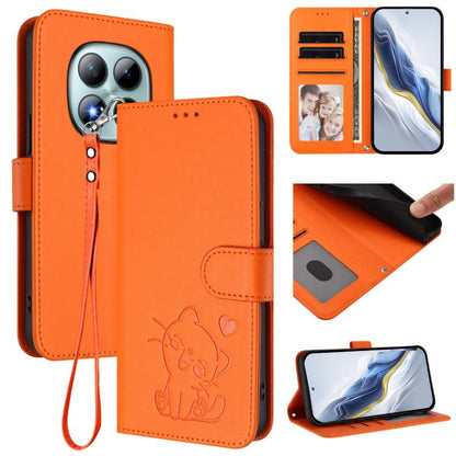 Embossed Heart Cat Leather Phone Case with Hand Strap, For Redmi A5 4G 171.7mm / Xiaomi Poco C71, For Redmi K90 Max 5G, For Redmi A7 Pro 4G / 5G 171mm / Poco C85x 5G, For Redmi 15a 5G, For Redmi Turbo 5 Max 5G / Poco X8 Pro Max 5G                      ...