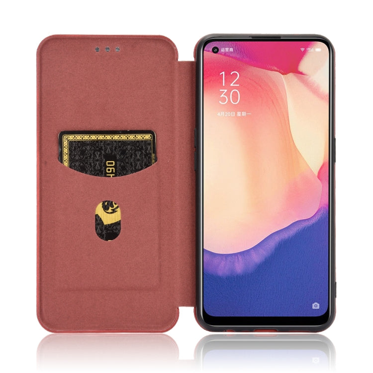Brown magnetic flip phone case with card slot, cover closed and open