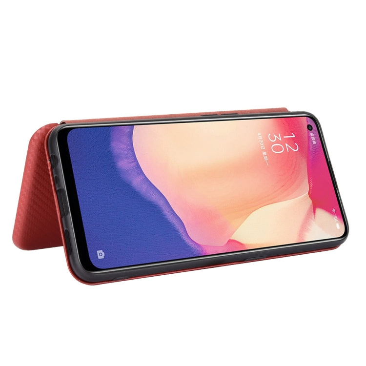 Brown magnetic flip phone case with horizontal stand for watching