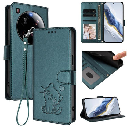 Embossed Heart Cat Leather Phone Case with Hand Strap, For Xiaomi 15 Ultra, For Xiaomi Poco X7 Pro 5G / Redmi Turbo 4 5G, For Xiaomi 15 Pro, For Xiaomi 15, For Xiaomi 14T Pro 5G, For Xiaomi 14T 5G, For Xiaomi Poco F6 5G, For Xiaomi Poco F6 Pro 5G      ...