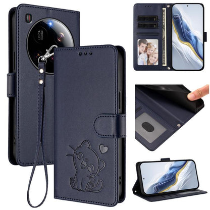 Embossed Heart Cat Leather Phone Case with Hand Strap, For Xiaomi 15 Ultra, For Xiaomi Poco X7 Pro 5G / Redmi Turbo 4 5G, For Xiaomi 15 Pro, For Xiaomi 15, For Xiaomi 14T Pro 5G, For Xiaomi 14T 5G, For Xiaomi Poco F6 5G, For Xiaomi Poco F6 Pro 5G      ...