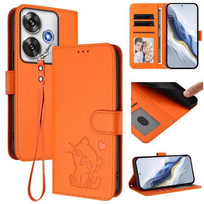 Embossed Heart Cat Leather Phone Case with Hand Strap, For Xiaomi 15 Ultra, For Xiaomi Poco X7 Pro 5G / Redmi Turbo 4 5G, For Xiaomi 15 Pro, For Xiaomi 15, For Xiaomi 14T Pro 5G, For Xiaomi 14T 5G, For Xiaomi Poco F6 5G, For Xiaomi Poco F6 Pro 5G      ...