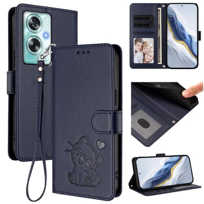 Embossed Heart Cat Leather Phone Case with Hand Strap, For OPPO Reno16 F 5G / Reno16 FS 5G, For OPPO Reno16 5G / Reno16 Pro 5G Global, For OPPO Find X9s Pro 5G, For OPPO Find X9 Ultra, For OPPO A6 GT 5G, For OPPO K13 India, For OPPO K13 Turbo 5G       ...