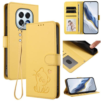 Embossed Heart Cat Leather Phone Case with Hand Strap, For OPPO A5x 5G / 4G Global, For OPPO A5 5G / A3 Pro 5G Global, For OPPO Reno14 Pro 5G, For OPPO Find X8s+ 5G, For OPPO Find X8s 5G, For OPPO Find X8 Ultra 5G, For OPPO A5 Pro 5G / 4G Global       ...