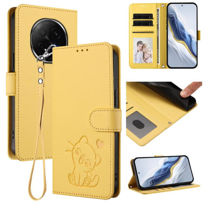 Embossed Heart Cat Leather Phone Case with Hand Strap, For OPPO A5x 5G / 4G Global, For OPPO A5 5G / A3 Pro 5G Global, For OPPO Reno14 Pro 5G, For OPPO Find X8s+ 5G, For OPPO Find X8s 5G, For OPPO Find X8 Ultra 5G, For OPPO A5 Pro 5G / 4G Global       ...