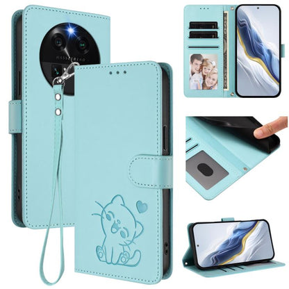 Embossed Heart Cat Leather Phone Case with Hand Strap, For OPPO A58 4G Global, For OPPO Reno10 / Reno10 Pro 5G Global, For OPPO A78 4G Global, For OPPO A98 5G / F23 5G India, For OPPO Find X8 Pro 5G, For OPPO A78 5G Global / A1x 5G                     ...
