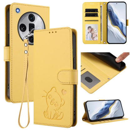 Embossed Heart Cat Leather Phone Case with Hand Strap, For OPPO A2 Pro 5G / F27 Pro 5G, For OPPO A60 4G Global, For OPPO Reno11 F 5G Global, For OPPO Find X7, For OPPO Reno11 5G Global, For OPPO Reno11 Pro 5G Global, For OPPO Find X7 Ultra             ...