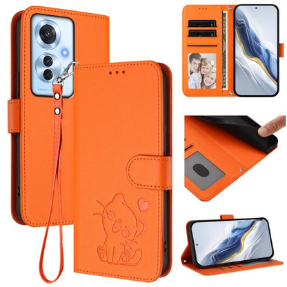 Embossed Heart Cat Leather Phone Case with Hand Strap, For OPPO A2 Pro 5G / F27 Pro 5G, For OPPO A60 4G Global, For OPPO Reno11 F 5G Global, For OPPO Find X7, For OPPO Reno11 5G Global, For OPPO Reno11 Pro 5G Global, For OPPO Find X7 Ultra             ...