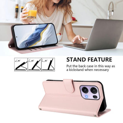Embossed Heart Cat Leather Phone Case with Hand Strap, For OPPO Reno13 Pro 5G Global, For OPPO Reno13 5G Global, For OPPO Reno13 F 5G Global / 4G India, For OPPO A3x / A3 / A60 5G Global, For OPPO Find X8 5G, For OPPO A80 5G EU / K12x 5G Global        ...