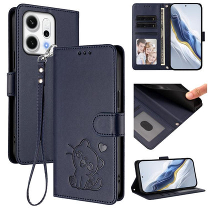 Embossed Heart Cat Leather Phone Case with Hand Strap, For OPPO Reno16 F 5G / Reno16 FS 5G, For OPPO Reno16 5G / Reno16 Pro 5G Global, For OPPO Find X9s Pro 5G, For OPPO Find X9 Ultra, For OPPO A6 GT 5G, For OPPO K13 India, For OPPO K13 Turbo 5G       ...