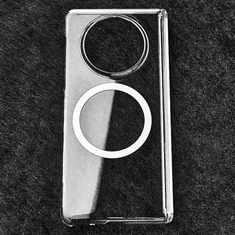 Transparent PC Dual Axis MagSafe Shockproof Phone Case, For Huawei Pura X Max, For Huawei Pura X, For Huawei Mate X6, For Huawei Mate X5