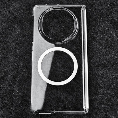 Transparent PC Dual Axis MagSafe Shockproof Phone Case, For Huawei Pura X Max, For Huawei Pura X, For Huawei Mate X6, For Huawei Mate X5