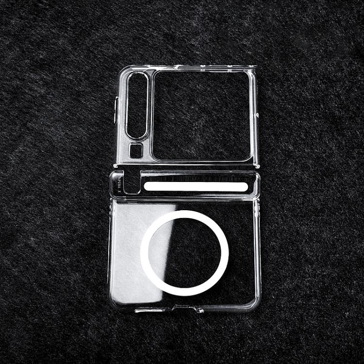 Transparent PC Dual Axis MagSafe Shockproof Phone Case, For Huawei Pura X Max, For Huawei Pura X, For Huawei Mate X6, For Huawei Mate X5