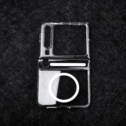 Transparent PC Dual Axis MagSafe Shockproof Phone Case, For Huawei Pura X Max, For Huawei Pura X, For Huawei Mate X6, For Huawei Mate X5