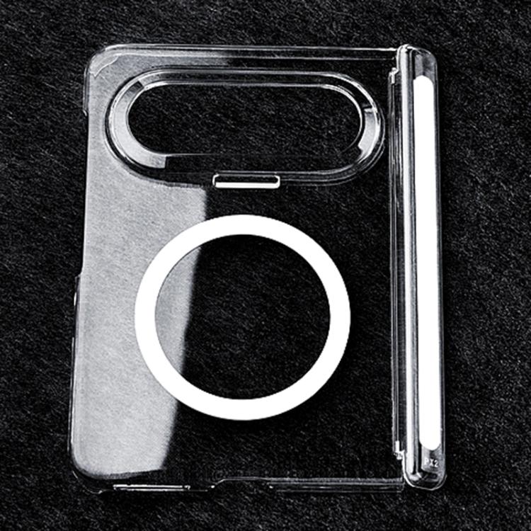Transparent PC Dual Axis MagSafe Shockproof Phone Case, For Huawei Pura X Max, For Huawei Pura X, For Huawei Mate X6, For Huawei Mate X5