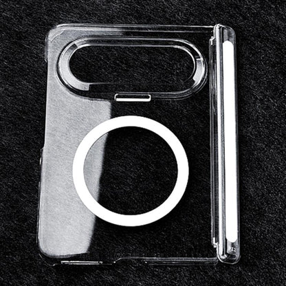 Transparent PC Dual Axis MagSafe Shockproof Phone Case, For Huawei Pura X Max, For Huawei Pura X, For Huawei Mate X6, For Huawei Mate X5