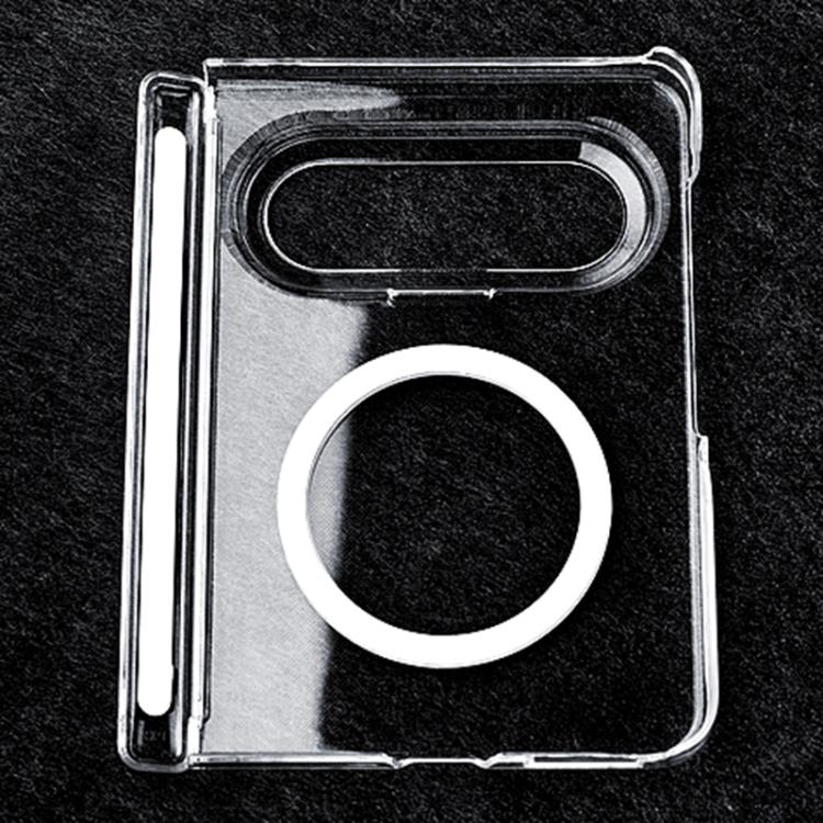 Transparent PC Dual Axis MagSafe Shockproof Phone Case, For Huawei Pura X Max, For Huawei Pura X, For Huawei Mate X6, For Huawei Mate X5
