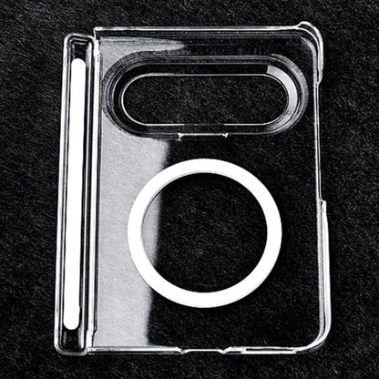 Transparent PC Dual Axis MagSafe Shockproof Phone Case, For Huawei Pura X Max, For Huawei Pura X, For Huawei Mate X6, For Huawei Mate X5