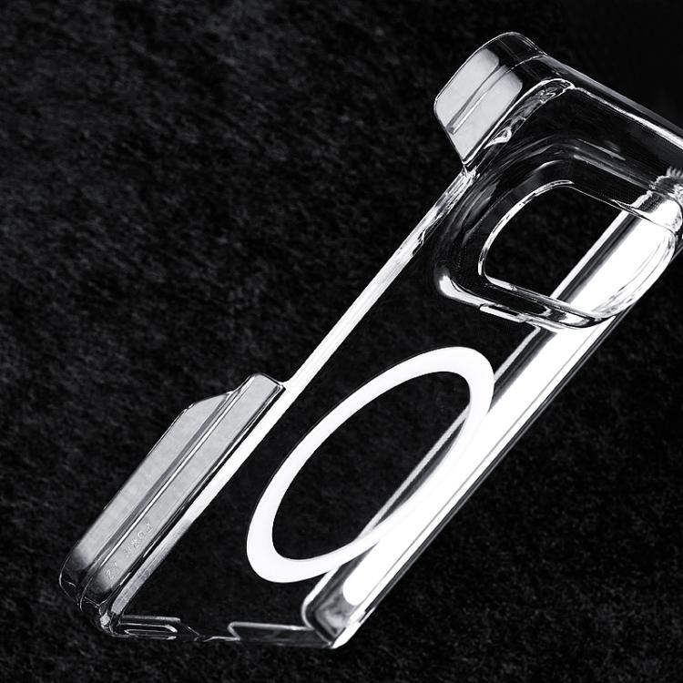 Transparent PC Dual Axis MagSafe Shockproof Phone Case, For Huawei Pura X Max, For Huawei Pura X, For Huawei Mate X6, For Huawei Mate X5