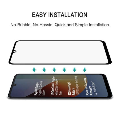 High Aluminum Full Screen Silk Printing Tempered Glass Film, For Redmi A7 4G 171.8mm, For Redmi 17C 4G, For Xiaomi Poco C81x 4G, For Xiaomi Poco M8s 5G, For Xiaomi Poco C81 Pro 4G, For Redmi A7 Pro 171mm / Poco C85x 5G, For Redmi R70 5G / R70m 5G      ...