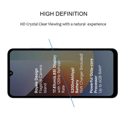 25pcs High Aluminum Full Screen Silk Printing Tempered Glass Film, For Redmi A7 4G 171.8mm, For Redmi 17C 4G, For Xiaomi Poco C81x 4G, For Xiaomi Poco M8s 5G, For Xiaomi Poco C81 Pro 4G, For Redmi A7 Pro 171mm / Poco C85x 5G, For Redmi R70 5G / R70m 5G...