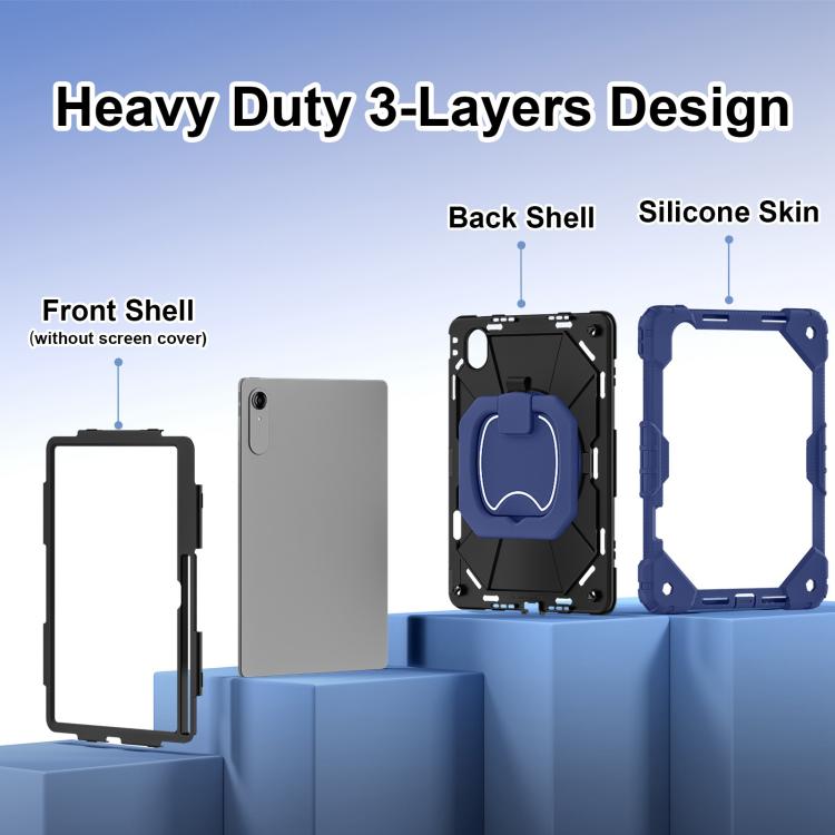 Contrast Color Robot Silicone Hybrid PC Tablet Case, For Lenovo Xiaoxin Pad Pro / Pro GT 13, For Lenovo Ideal Tab 11 / Xiaoxin Pad 2025, For Lenovo Tab K9 / Tab One TB-305FU