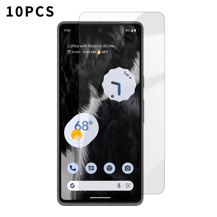 Kalebol 10pcs High-Aluminum Semi-Screen Anti-Fingerprint HD Tempered Glass Film, For Google Pixel 11a, For Google Pixel 11 Pro XL, For Google Pixel 11, For Google Pixel 11 Pro, For Google Pixel 10a, For Google Pixel 10 Pro XL, For Google Pixel 10 Pro  ...