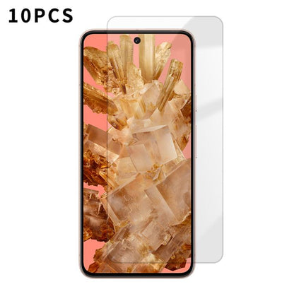 Kalebol 10pcs High-Aluminum Semi-Screen Anti-Fingerprint HD Tempered Glass Film, For Google Pixel 11a, For Google Pixel 11 Pro XL, For Google Pixel 11, For Google Pixel 11 Pro, For Google Pixel 10a, For Google Pixel 10 Pro XL, For Google Pixel 10 Pro  ...