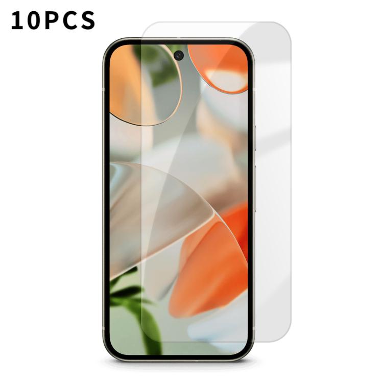 Kalebol 10pcs High-Aluminum Semi-Screen Anti-Fingerprint HD Tempered Glass Film, For Google Pixel 11a, For Google Pixel 11 Pro XL, For Google Pixel 11, For Google Pixel 11 Pro, For Google Pixel 10a, For Google Pixel 10 Pro XL, For Google Pixel 10 Pro  ...