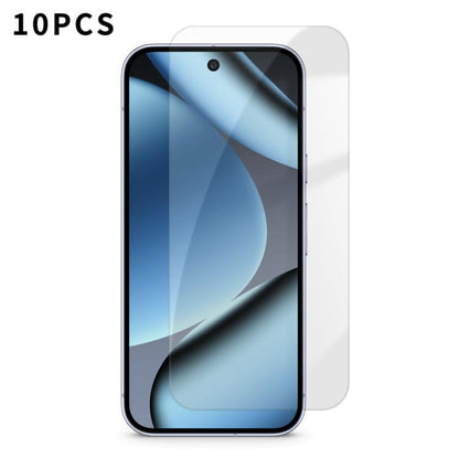 Kalebol 10pcs High-Aluminum Semi-Screen Anti-Fingerprint HD Tempered Glass Film, For Google Pixel 11a, For Google Pixel 11 Pro XL, For Google Pixel 11, For Google Pixel 11 Pro, For Google Pixel 10a, For Google Pixel 10 Pro XL, For Google Pixel 10 Pro  ...