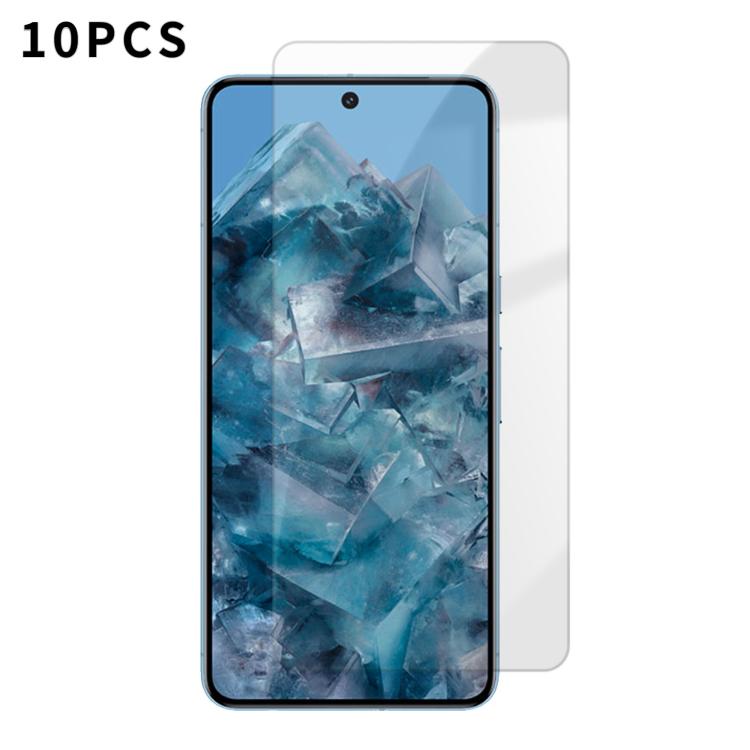 Kalebol 10pcs High-Aluminum Semi-Screen Anti-Fingerprint HD Tempered Glass Film, For Google Pixel 11a, For Google Pixel 11 Pro XL, For Google Pixel 11, For Google Pixel 11 Pro, For Google Pixel 10a, For Google Pixel 10 Pro XL, For Google Pixel 10 Pro  ...