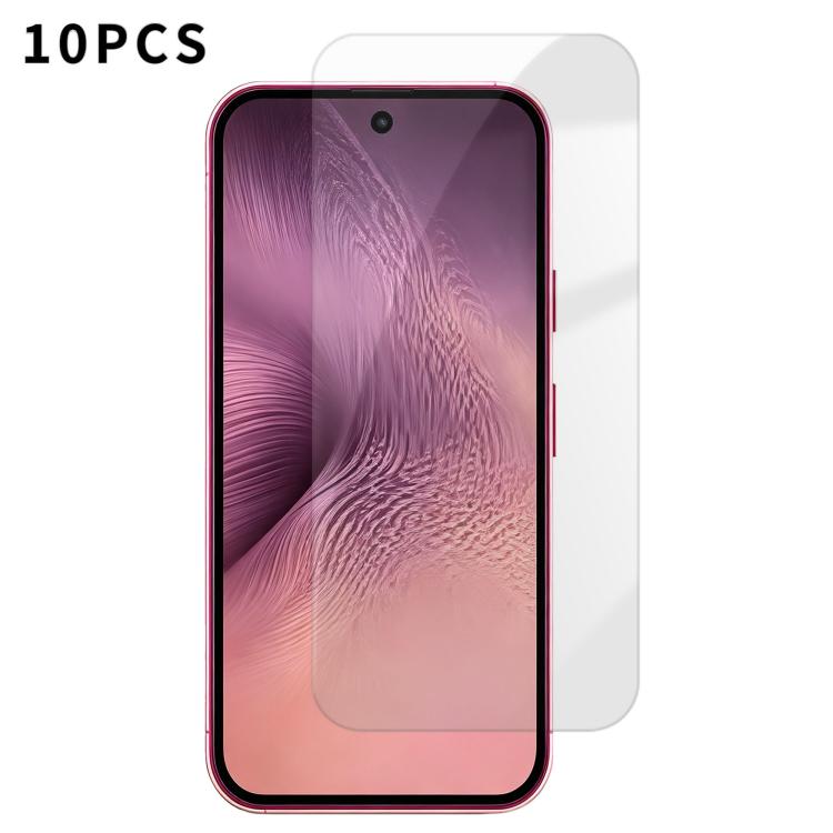 Kalebol 10pcs High-Aluminum Semi-Screen Anti-Fingerprint HD Tempered Glass Film, For Google Pixel 11a, For Google Pixel 11 Pro XL, For Google Pixel 11, For Google Pixel 11 Pro, For Google Pixel 10a, For Google Pixel 10 Pro XL, For Google Pixel 10 Pro  ...