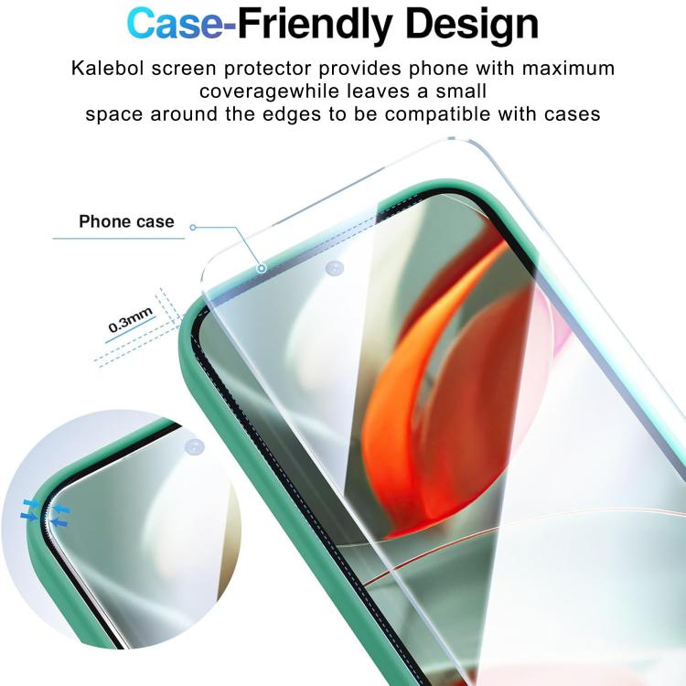 Kalebol 10pcs High-Aluminum Semi-Screen Anti-Fingerprint HD Tempered Glass Film, For Google Pixel 11a, For Google Pixel 11 Pro XL, For Google Pixel 11, For Google Pixel 11 Pro, For Google Pixel 10a, For Google Pixel 10 Pro XL, For Google Pixel 10 Pro  ...