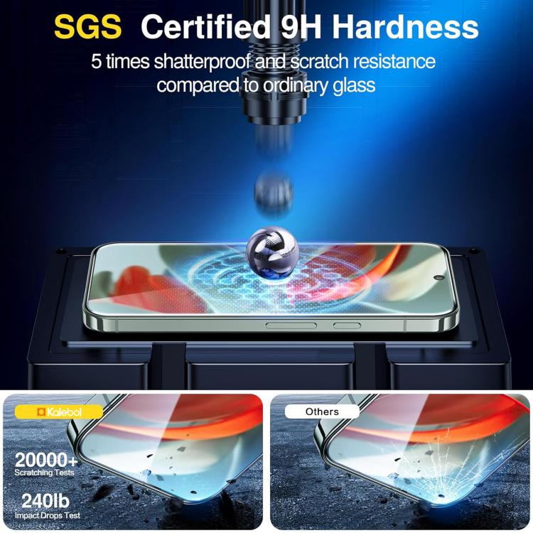 Kalebol 10pcs High-Aluminum Semi-Screen Anti-Fingerprint HD Tempered Glass Film, For Google Pixel 11a, For Google Pixel 11 Pro XL, For Google Pixel 11, For Google Pixel 11 Pro, For Google Pixel 10a, For Google Pixel 10 Pro XL, For Google Pixel 10 Pro  ...