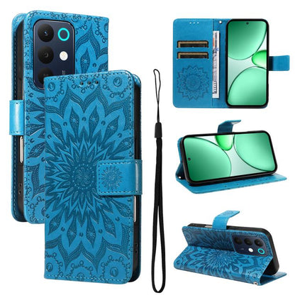 Embossed Sunflower Pattern Flip Leather Phone Case, For Realme 16T 5G, For Realme 16 Pro+ 5G Global, For Realme 16 Pro 5G Global, For Realme P4x 5G, For Realme C85 5G/15X 5G India, For Realme C85 Pro 4G, For Realme 15T 5G, For Realme C71 4G India      ...