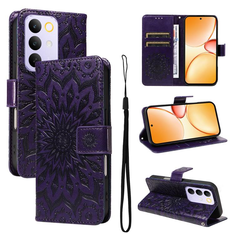 Embossed Sunflower Pattern Flip Leather Phone Case, For Realme 16T 5G, For Realme 16 Pro+ 5G Global, For Realme 16 Pro 5G Global, For Realme P4x 5G, For Realme C85 5G/15X 5G India, For Realme C85 Pro 4G, For Realme 15T 5G, For Realme C71 4G India      ...
