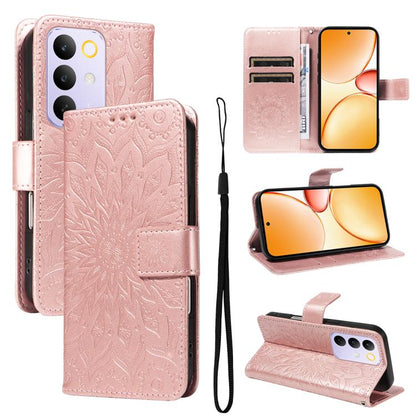 Embossed Sunflower Pattern Flip Leather Phone Case, For Realme 16T 5G, For Realme 16 Pro+ 5G Global, For Realme 16 Pro 5G Global, For Realme P4x 5G, For Realme C85 5G/15X 5G India, For Realme C85 Pro 4G, For Realme 15T 5G, For Realme C71 4G India      ...