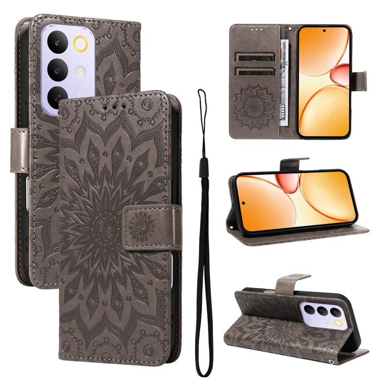 Embossed Sunflower Pattern Flip Leather Phone Case, For Realme 16T 5G, For Realme 16 Pro+ 5G Global, For Realme 16 Pro 5G Global, For Realme P4x 5G, For Realme C85 5G/15X 5G India, For Realme C85 Pro 4G, For Realme 15T 5G, For Realme C71 4G India      ...