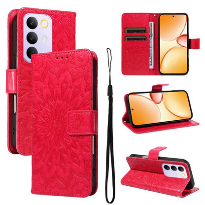 Embossed Sunflower Pattern Flip Leather Phone Case, For Realme 16T 5G, For Realme 16 Pro+ 5G Global, For Realme 16 Pro 5G Global, For Realme P4x 5G, For Realme C85 5G/15X 5G India, For Realme C85 Pro 4G, For Realme 15T 5G, For Realme C71 4G India      ...