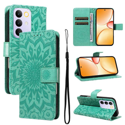 Embossed Sunflower Pattern Flip Leather Phone Case, For Realme 16T 5G, For Realme 16 Pro+ 5G Global, For Realme 16 Pro 5G Global, For Realme P4x 5G, For Realme C85 5G/15X 5G India, For Realme C85 Pro 4G, For Realme 15T 5G, For Realme C71 4G India      ...