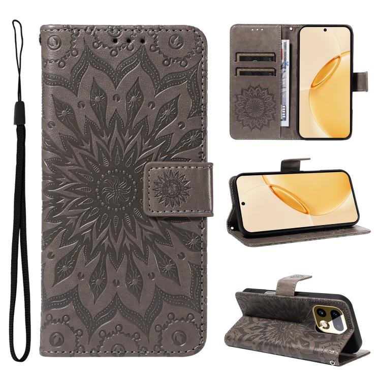 Embossed Sunflower Pattern Flip Leather Phone Case, For Realme 16T 5G, For Realme 16 Pro+ 5G Global, For Realme 16 Pro 5G Global, For Realme P4x 5G, For Realme C85 5G/15X 5G India, For Realme C85 Pro 4G, For Realme 15T 5G, For Realme C71 4G India      ...