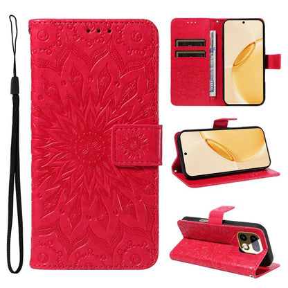 Embossed Sunflower Pattern Flip Leather Phone Case, For Realme 16T 5G, For Realme 16 Pro+ 5G Global, For Realme 16 Pro 5G Global, For Realme P4x 5G, For Realme C85 5G/15X 5G India, For Realme C85 Pro 4G, For Realme 15T 5G, For Realme C71 4G India      ...