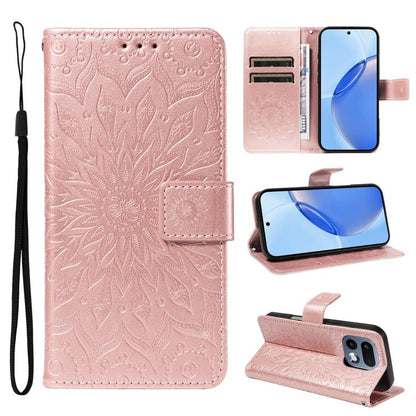 Embossed Sunflower Pattern Flip Leather Phone Case, For Realme 16T 5G, For Realme 16 Pro+ 5G Global, For Realme 16 Pro 5G Global, For Realme P4x 5G, For Realme C85 5G/15X 5G India, For Realme C85 Pro 4G, For Realme 15T 5G, For Realme C71 4G India      ...