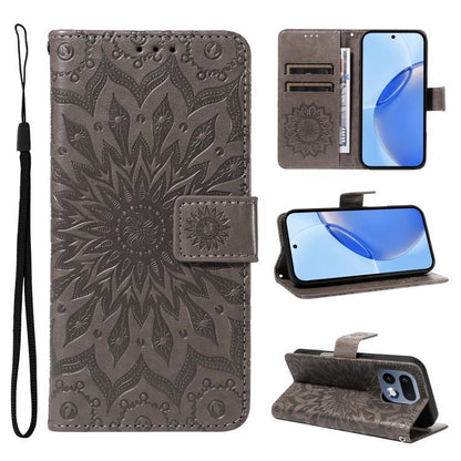 Embossed Sunflower Pattern Flip Leather Phone Case, For Realme 16T 5G, For Realme 16 Pro+ 5G Global, For Realme 16 Pro 5G Global, For Realme P4x 5G, For Realme C85 5G/15X 5G India, For Realme C85 Pro 4G, For Realme 15T 5G, For Realme C71 4G India      ...