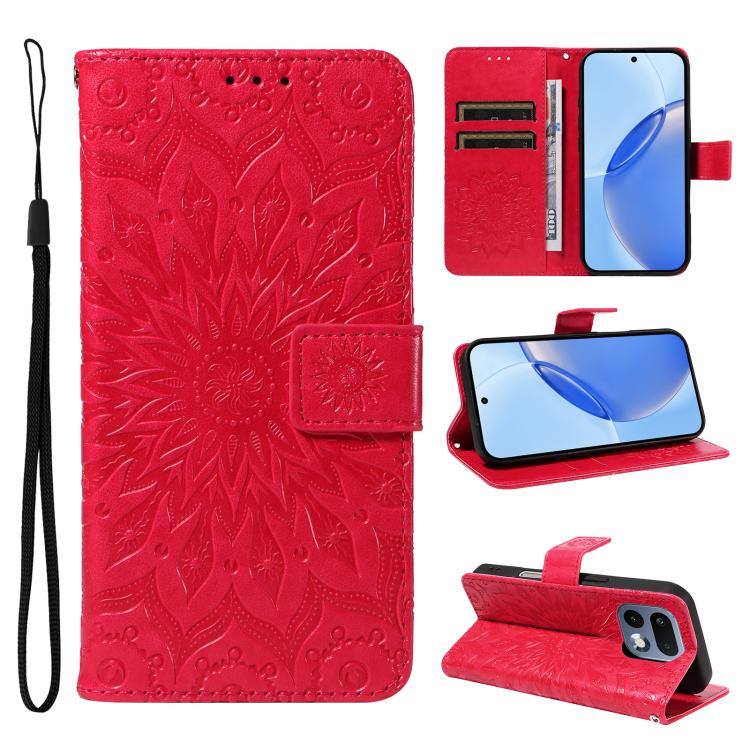 Embossed Sunflower Pattern Flip Leather Phone Case, For Realme 16T 5G, For Realme 16 Pro+ 5G Global, For Realme 16 Pro 5G Global, For Realme P4x 5G, For Realme C85 5G/15X 5G India, For Realme C85 Pro 4G, For Realme 15T 5G, For Realme C71 4G India      ...
